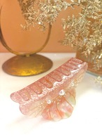 クリスタルシェル 貝のヘアクリップ