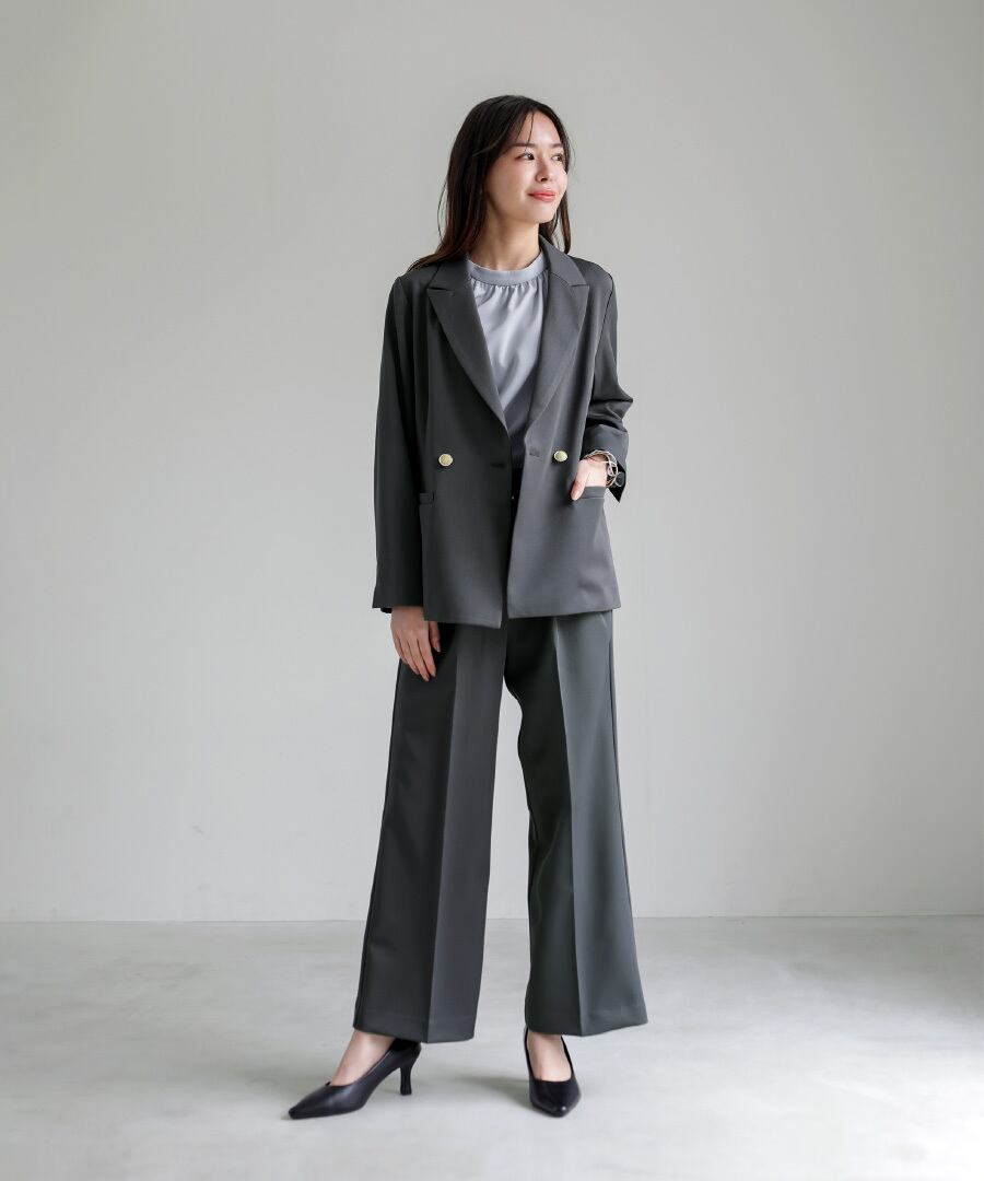 SALE 20％OFF】【 ディテール映え 】ソフトツイル・袖口シャーリング