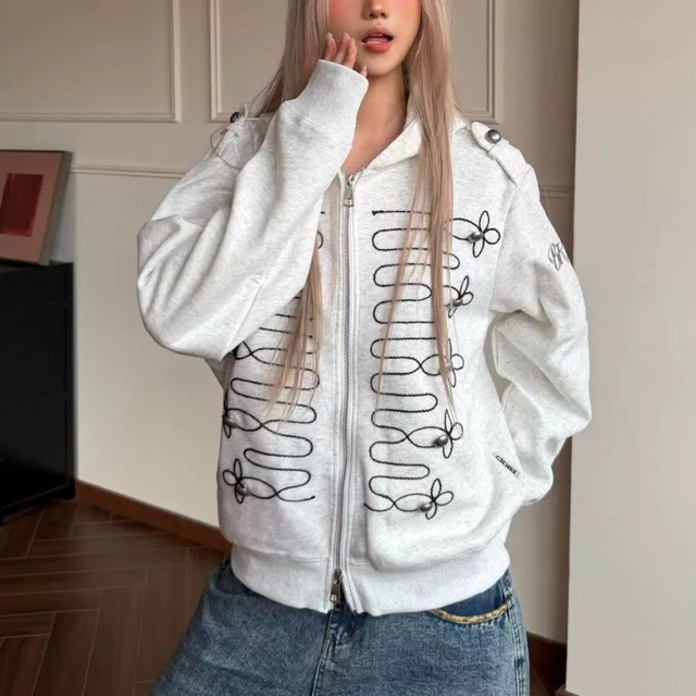 napoleon code zip-up hoodie　ナポレオンコードジップパーカー　J2160