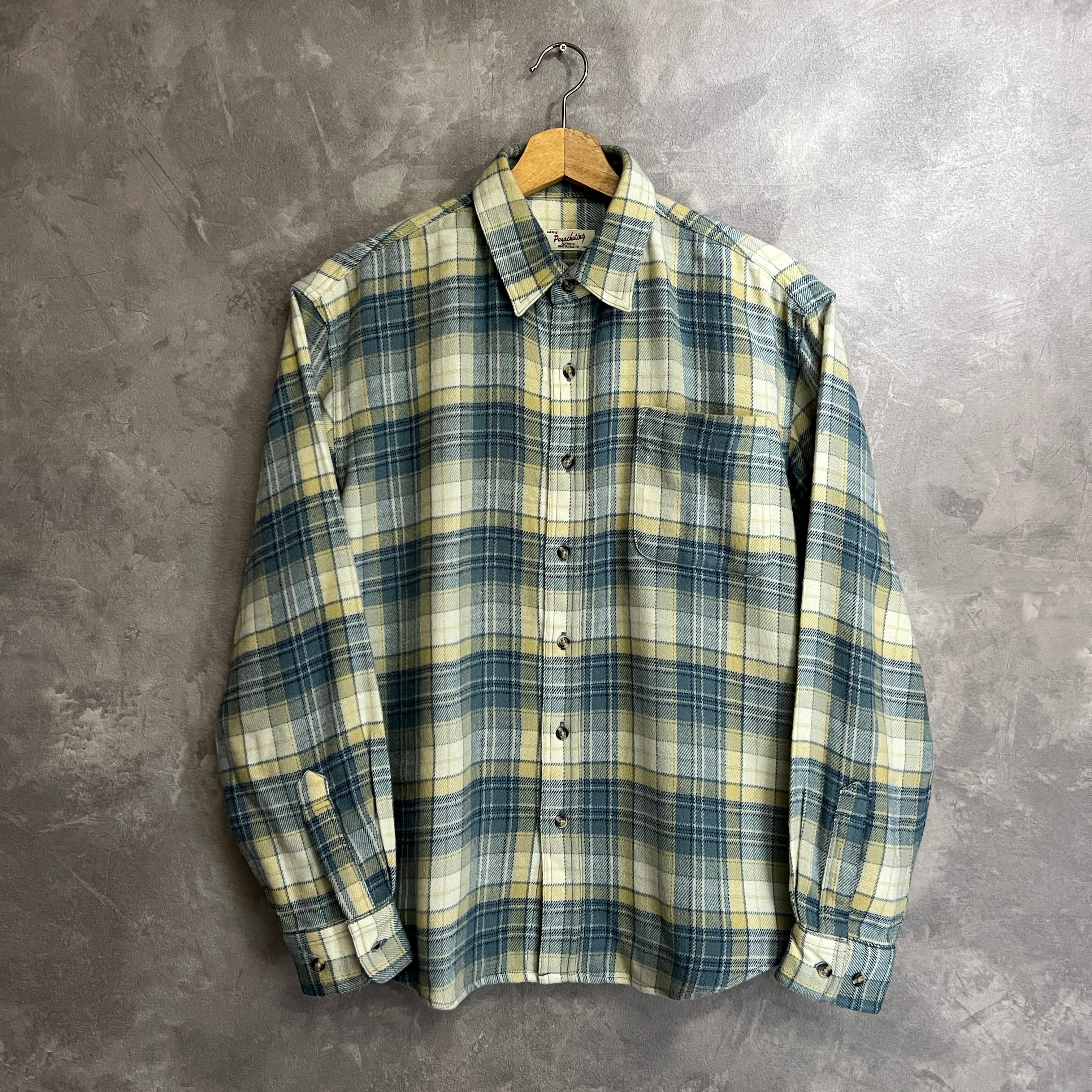 90s HANOVER Check Fleece Shirt | Pay ID