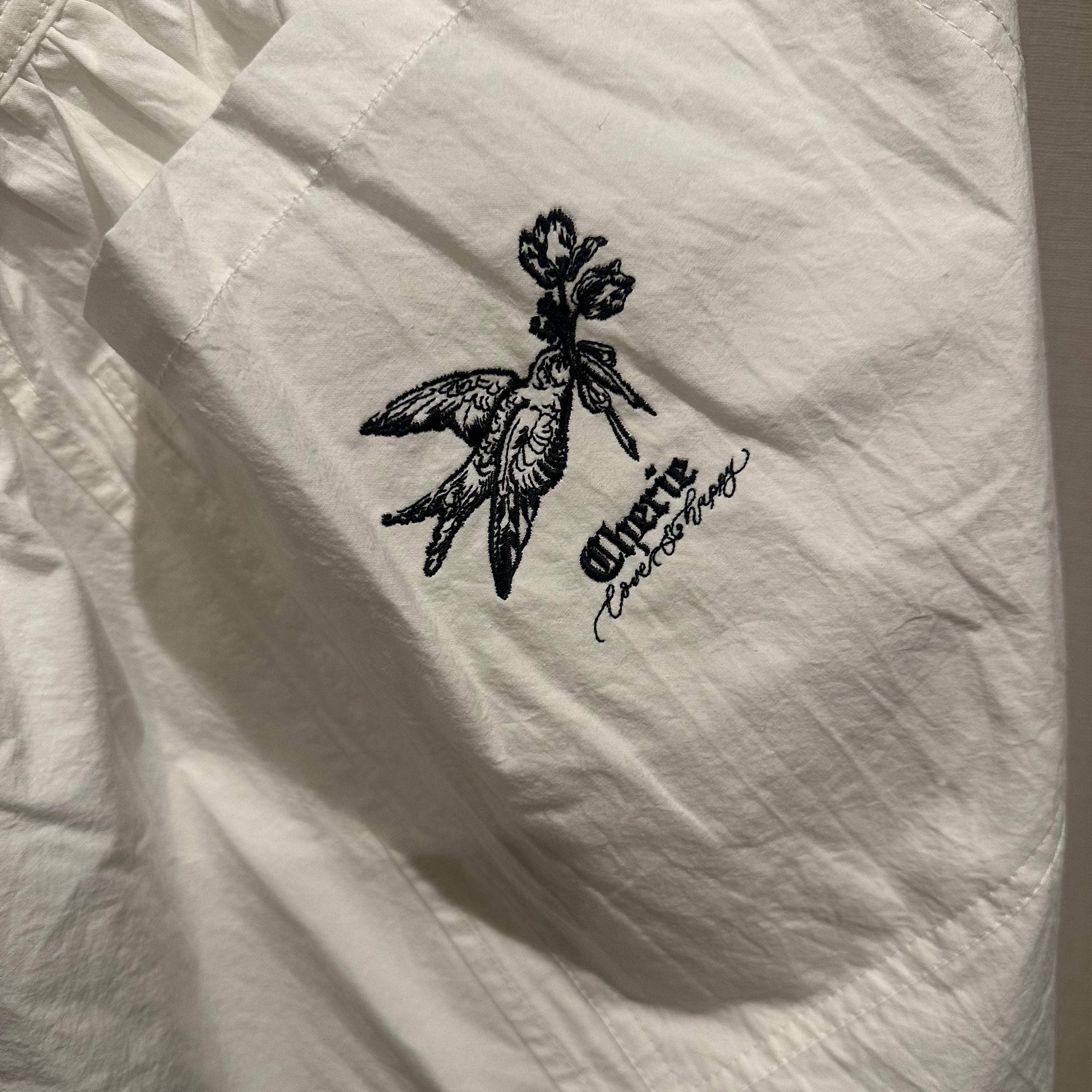 Cherieロゴ刺繍入りエプロン（ショートサイズ） | Cherie love&happy