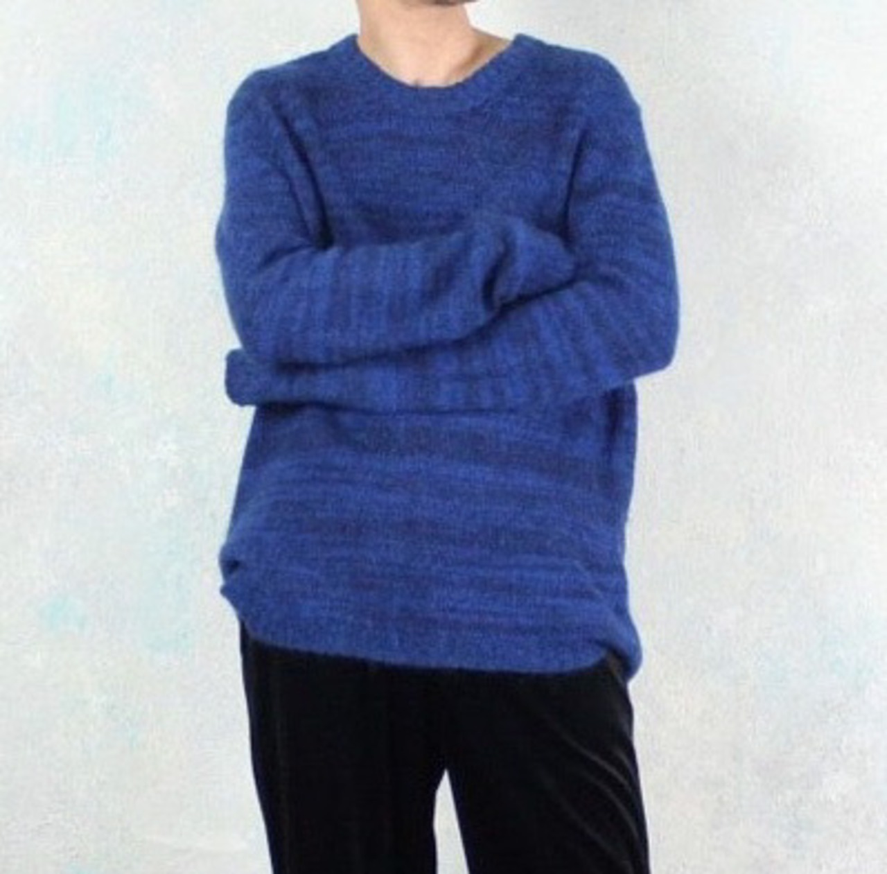 Acne Studios ローゲージ ボーダーデザイン モヘアニットセーター【CO 