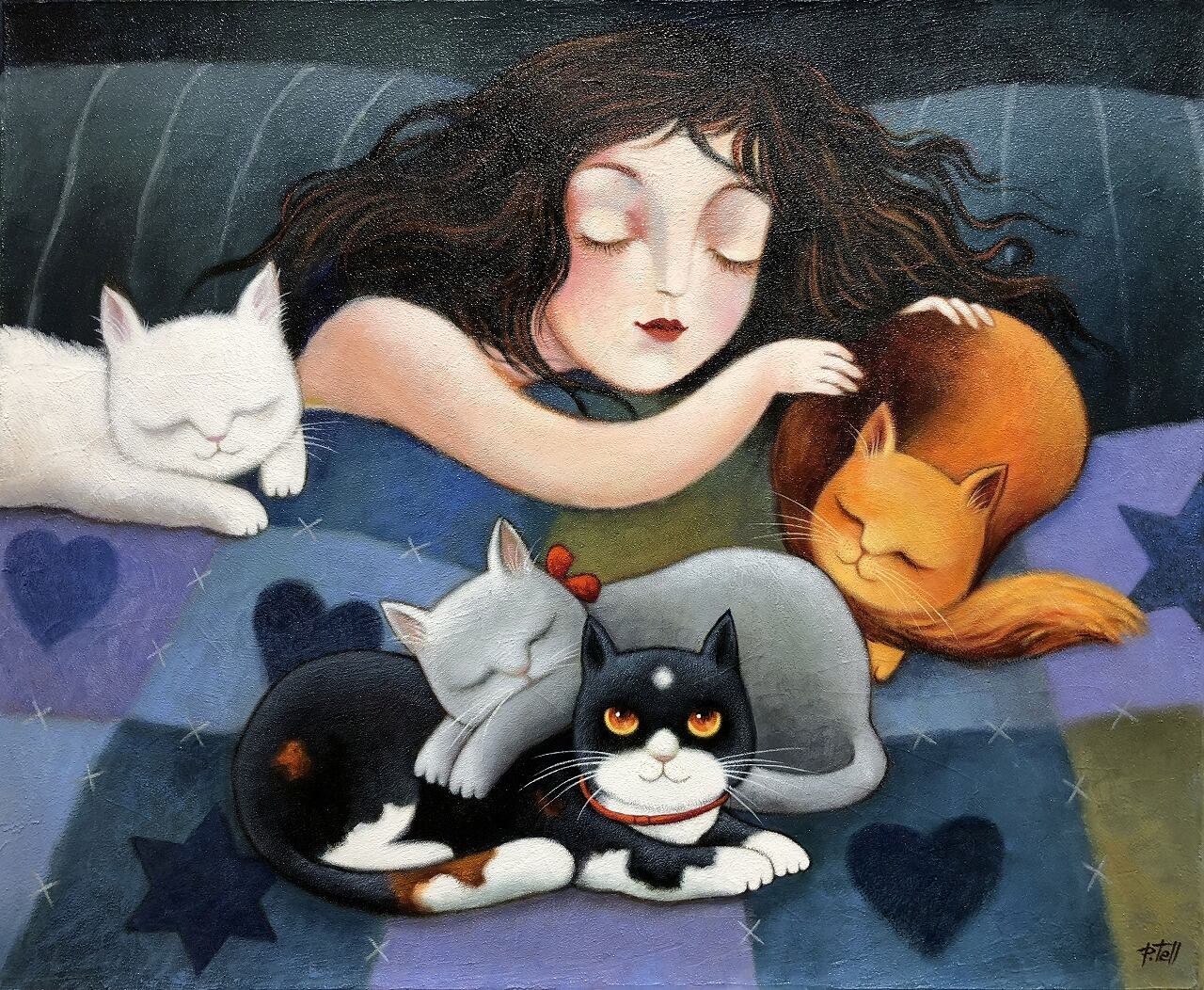 愛猫たちとおやすみ | Sleeping with my cats