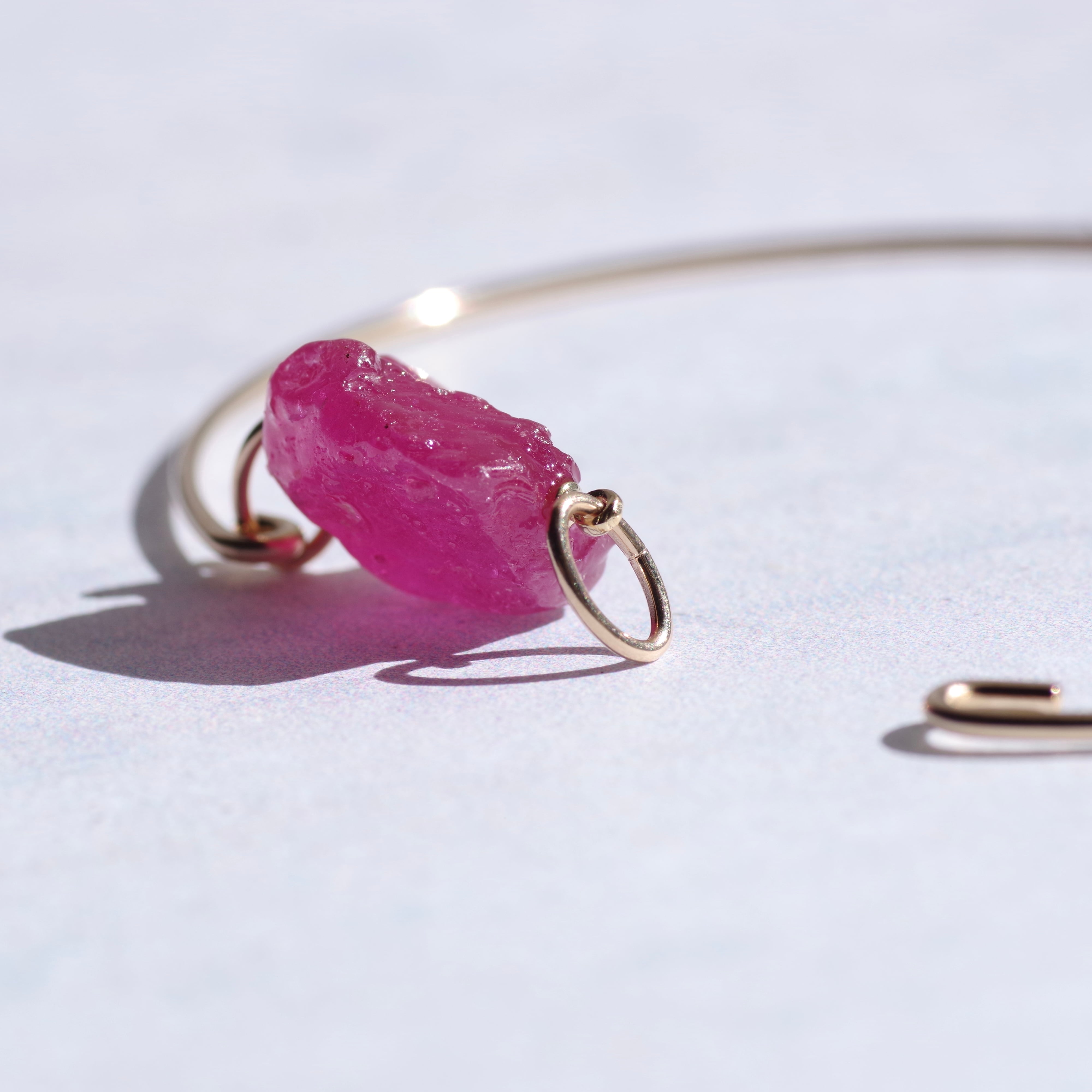 July【12 Gemstone Jewelry Collection】 ルビー 鉱物原石 14kgf