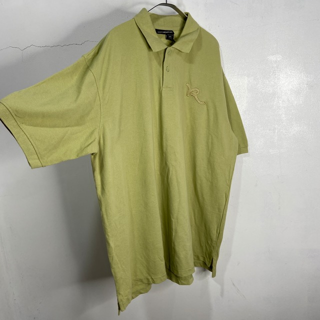 タグ付き未使用品 ROCAWEAR ワンポイントロゴポロシャツ XXL 緑