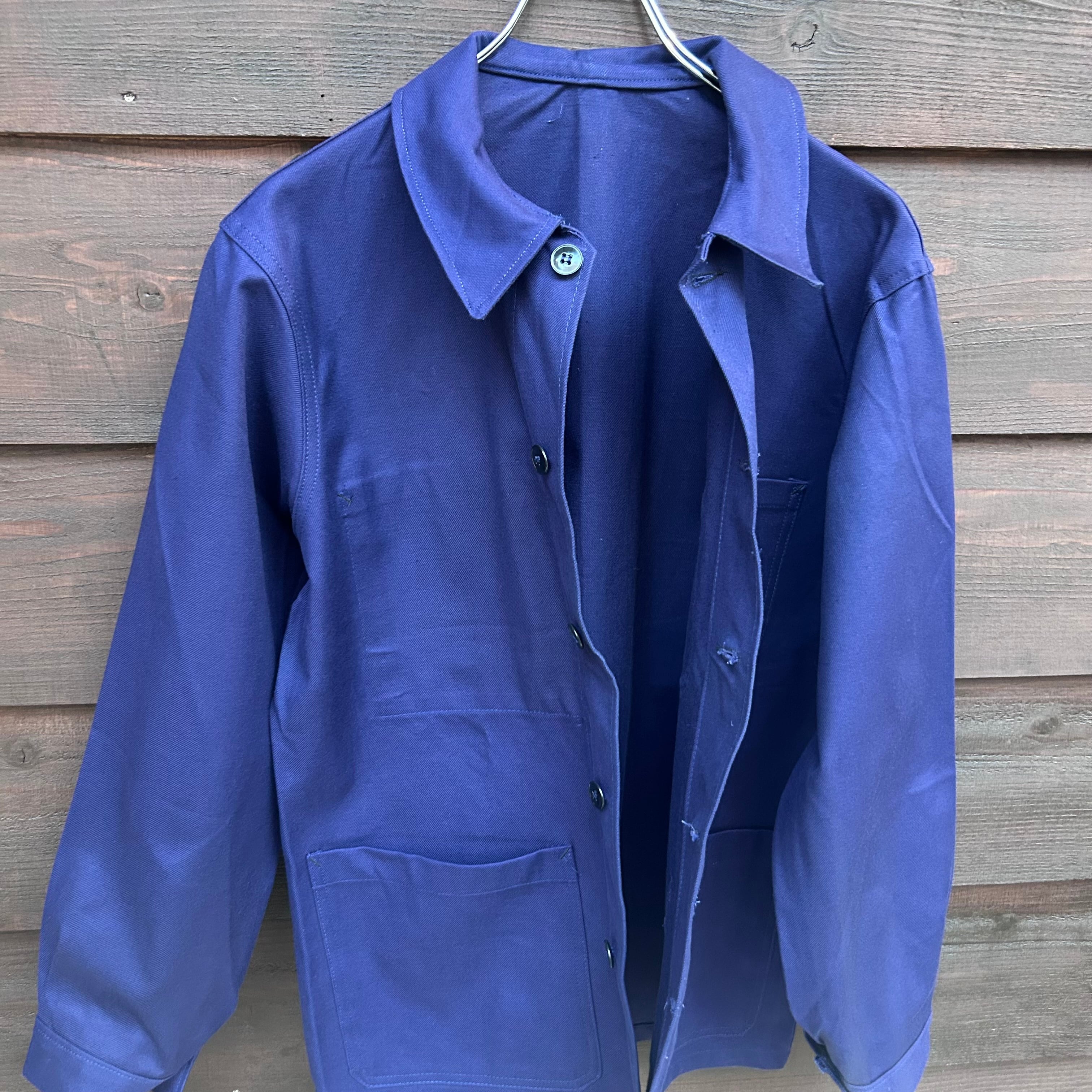 1960's French Military Cotton Twill Work Jacket Made in France