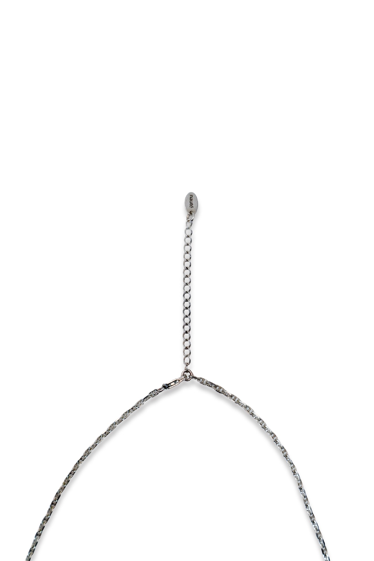 Silver925 Anchor Short Necklace “Aube Link”