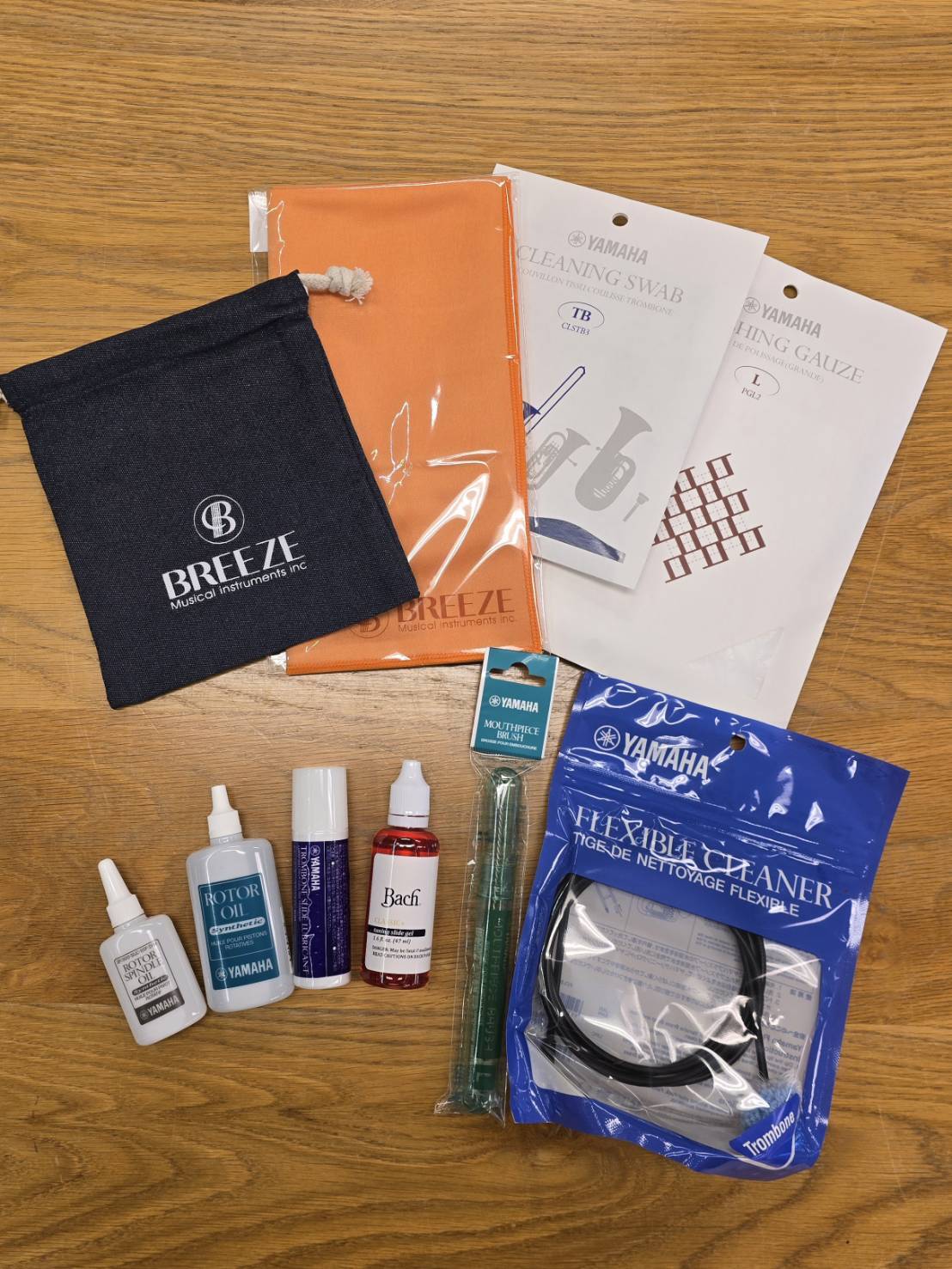 ブリーズ楽器オリジナルお手入れセット【トロンボーン】