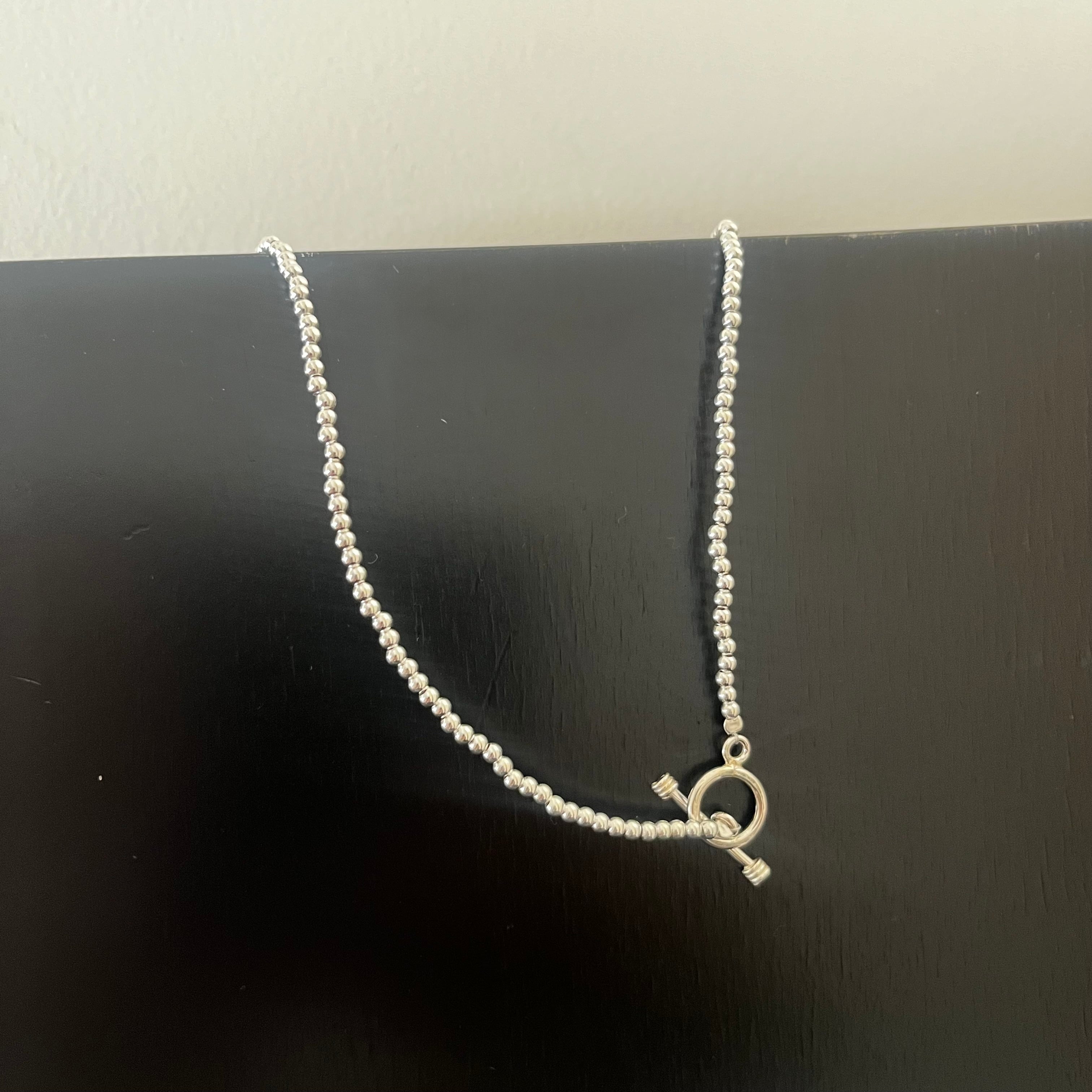 BESENOTES Silver 50cm スモールボールネックレス