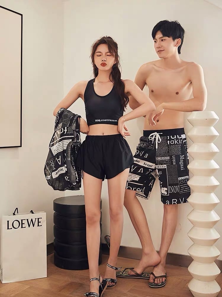 M137】レディース 水着 3点セット 体型カバー ビキニ ラッシュガード