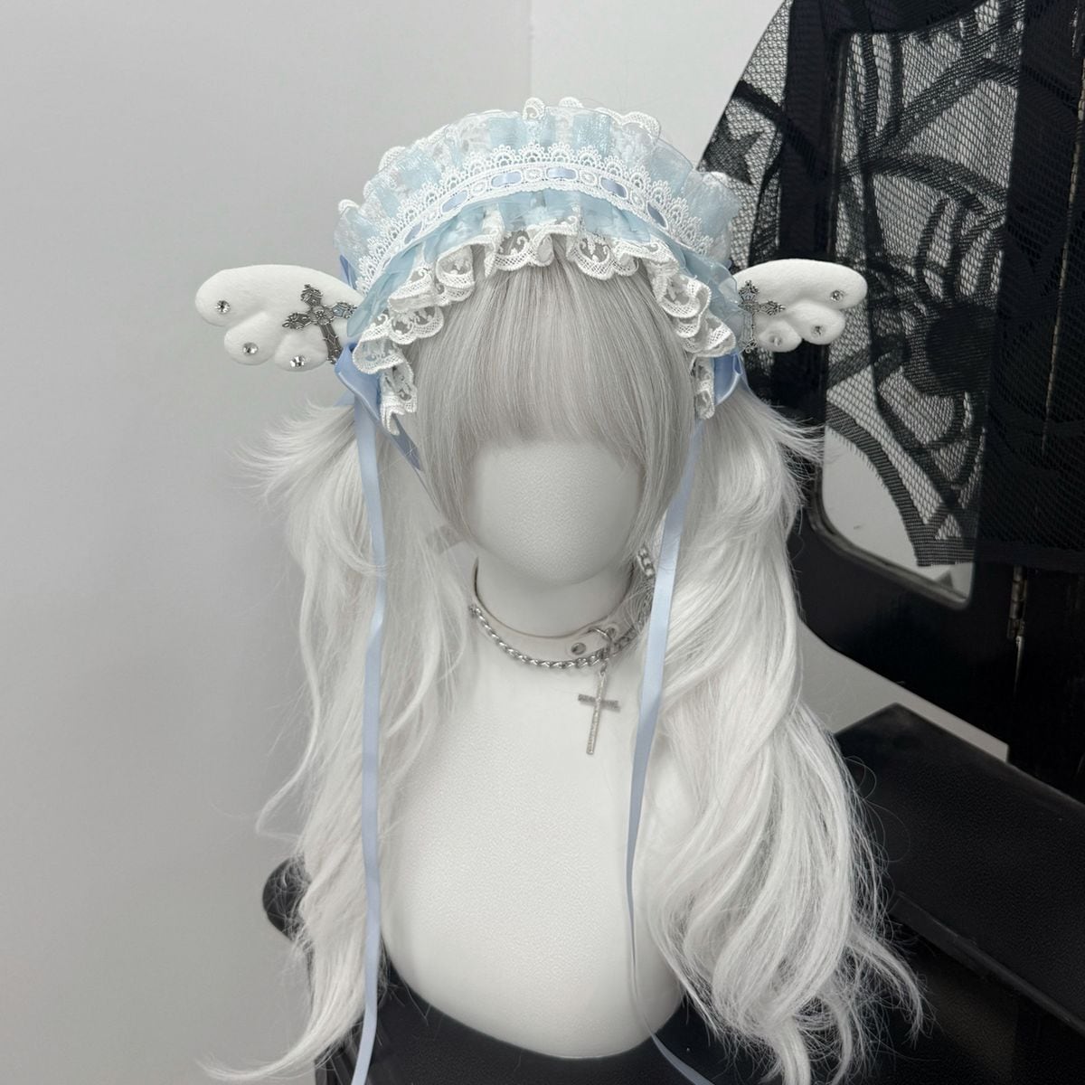 地雷系天使の翼レースヘッドドレス | Maiden's Rêve