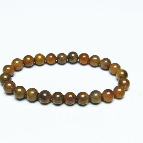 ルチルインアゲート ブレスレット 8mm アゲット 一点物 メール便可 [M便 1/10] 111-29830