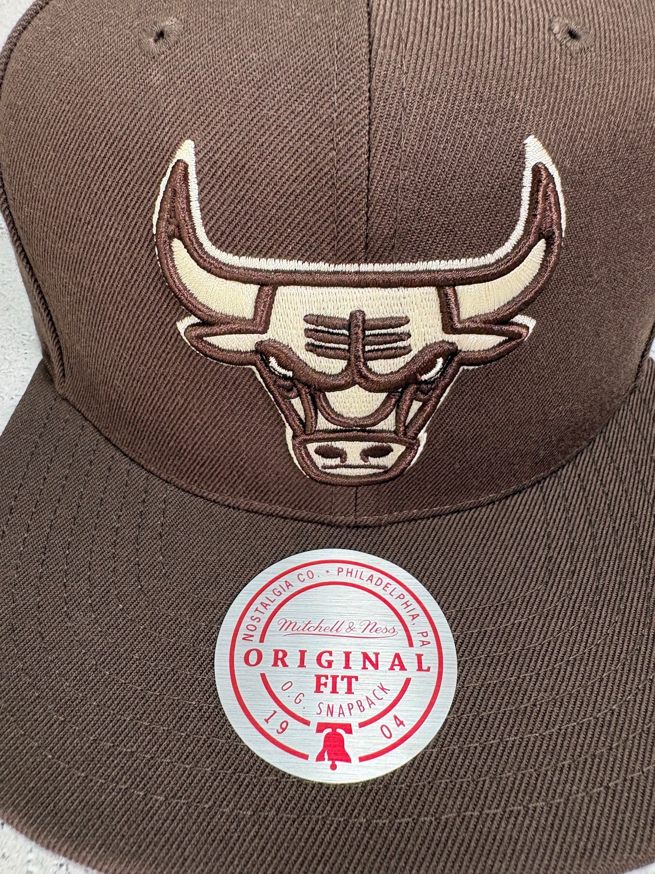 Mitchell&Ness/ミッチェルアンドネス NBA シカゴ・ブルズ キャップ ブラウン