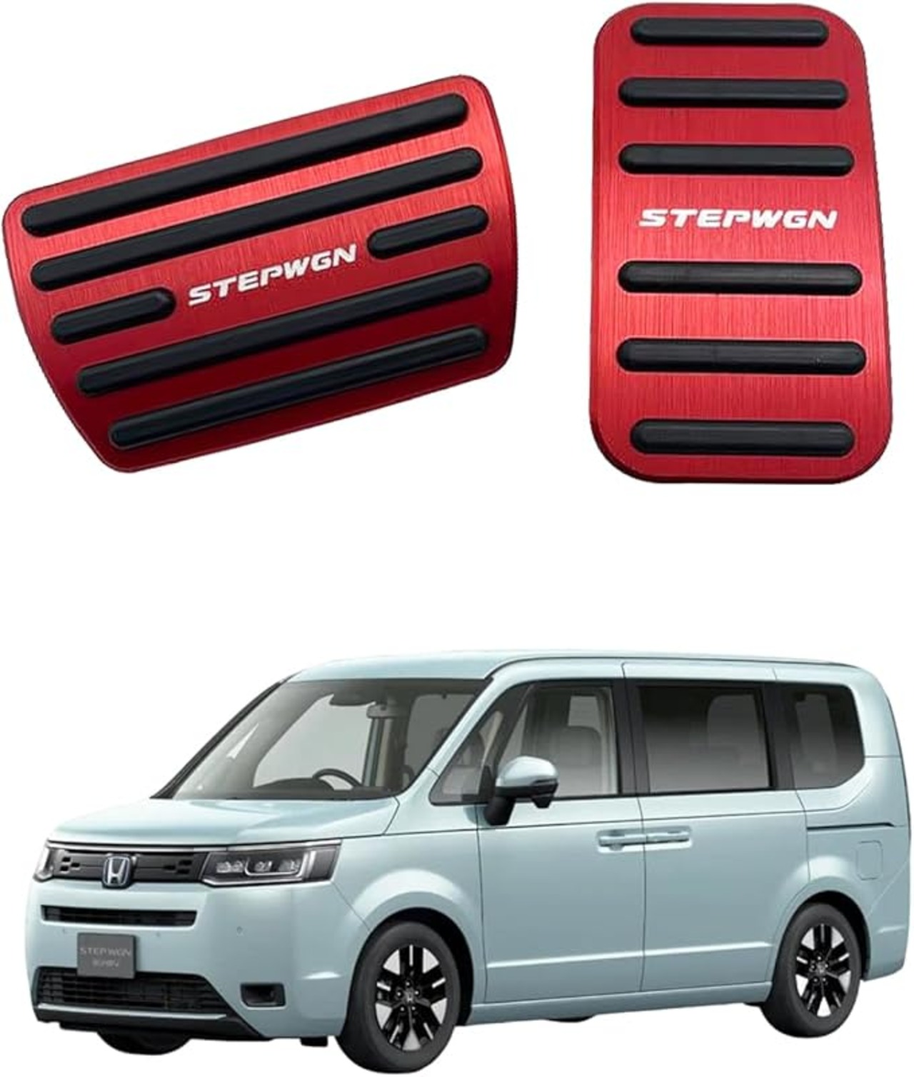 Street Rp7 新型 ステップワゴン RP系 専用 ペダルカバー ブレーキアクセルカバー 安全運転 取付説明書付き ぴたっり装着 内装パーツ アルミ合金アルミ ...