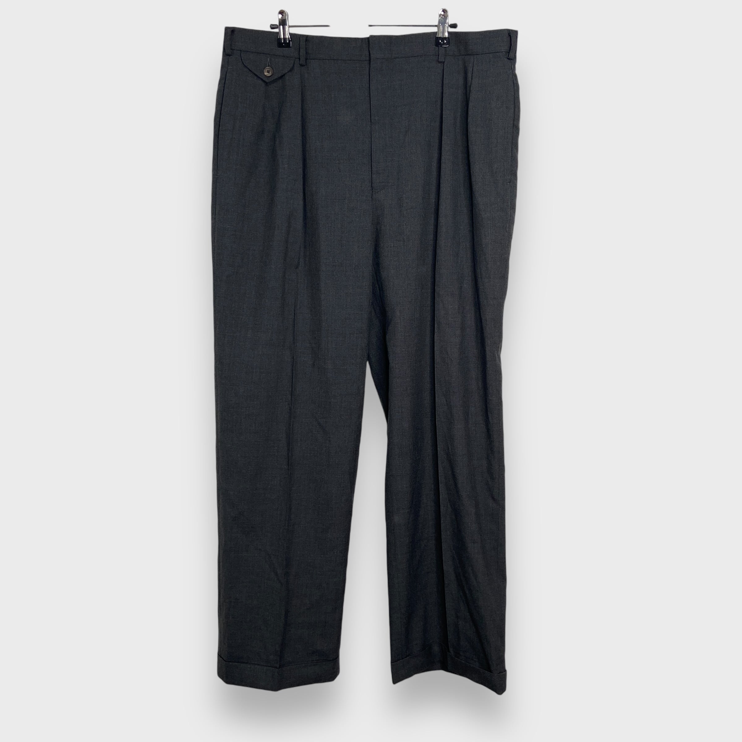 90s RalphLauren ラルフローレン 2タックワイドスラックス 90s RalphLauren ラルフローレン 2タックワイドスラックス