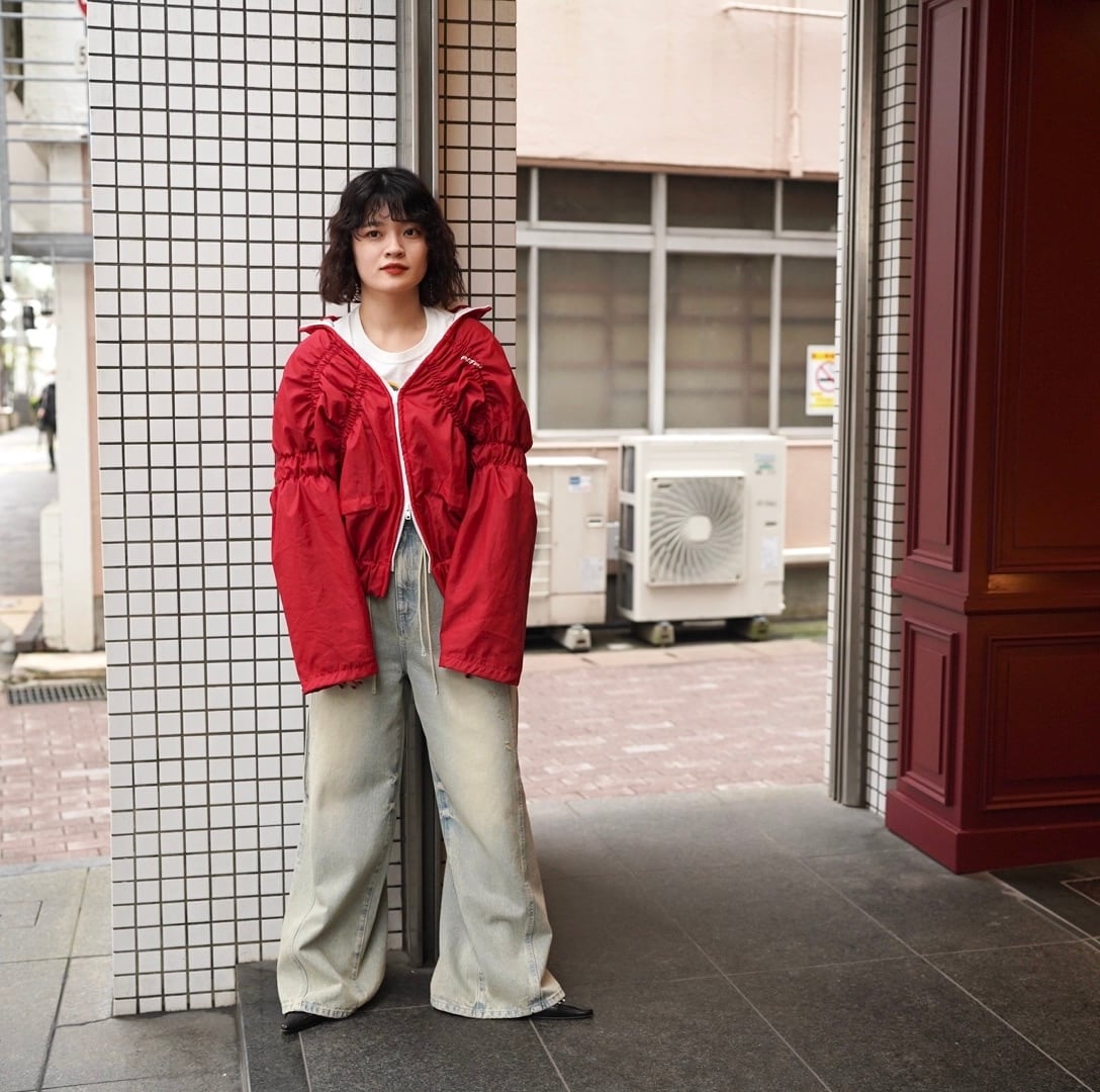 77circa(ナナナナサーカ) ''circa make shirring coach jacket(red