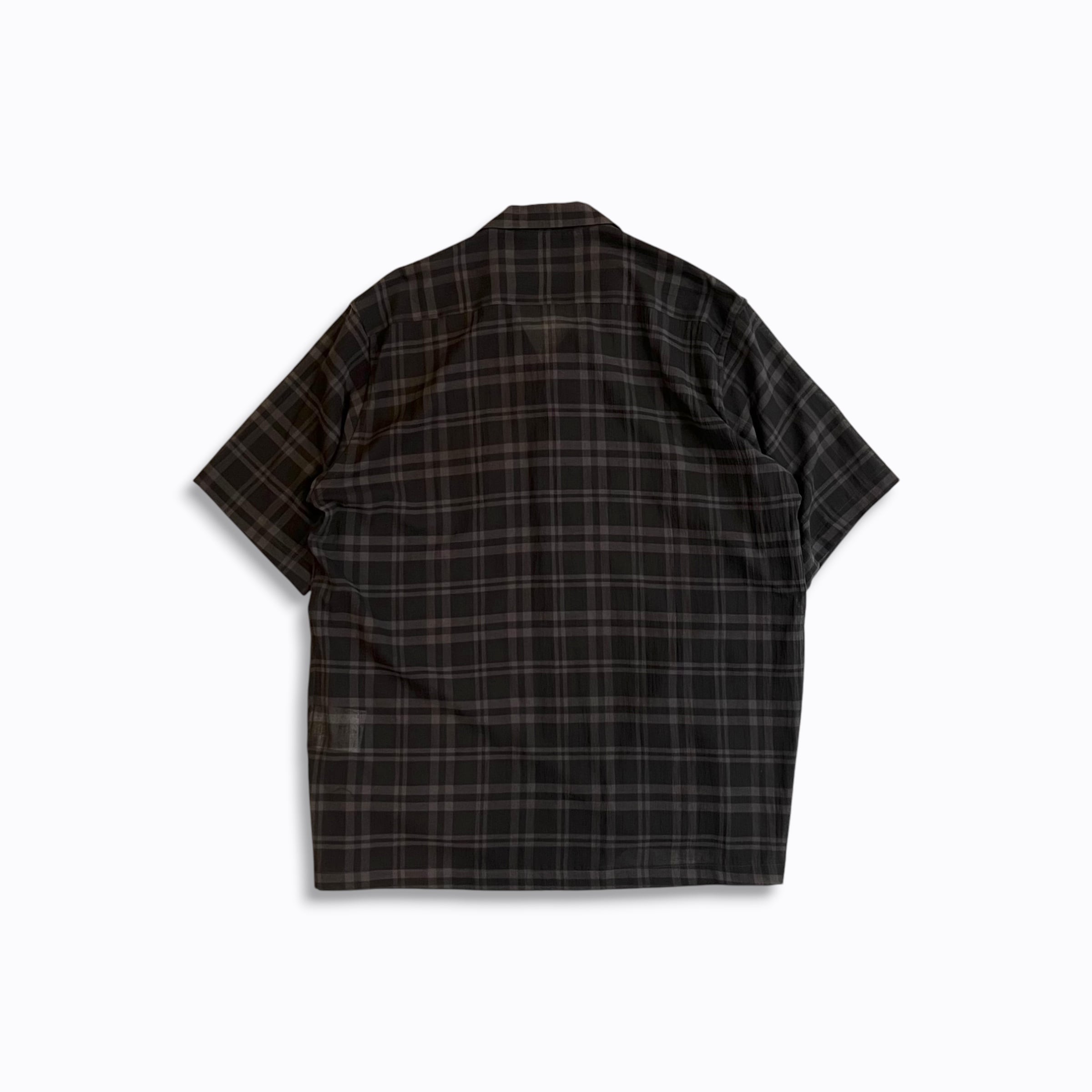 新品未使用 VOAAOV SS シャツ BLACK 1 VOAAOV【ヴォアーブ】SHORT SLEEVE SHEER SHIRT | store a