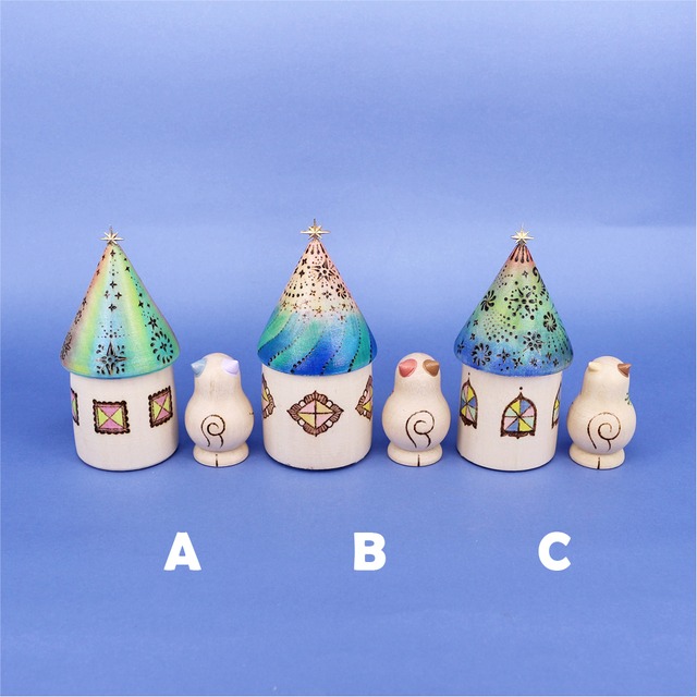 《 ta-nya 》ちいさな流れ星のおうち　マトリョーシカ　2個型