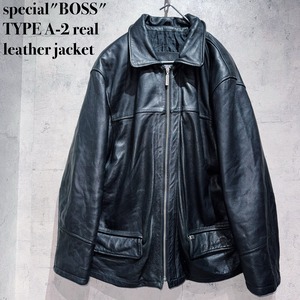 special"BOSS"TYPE A-2 real leather jacket