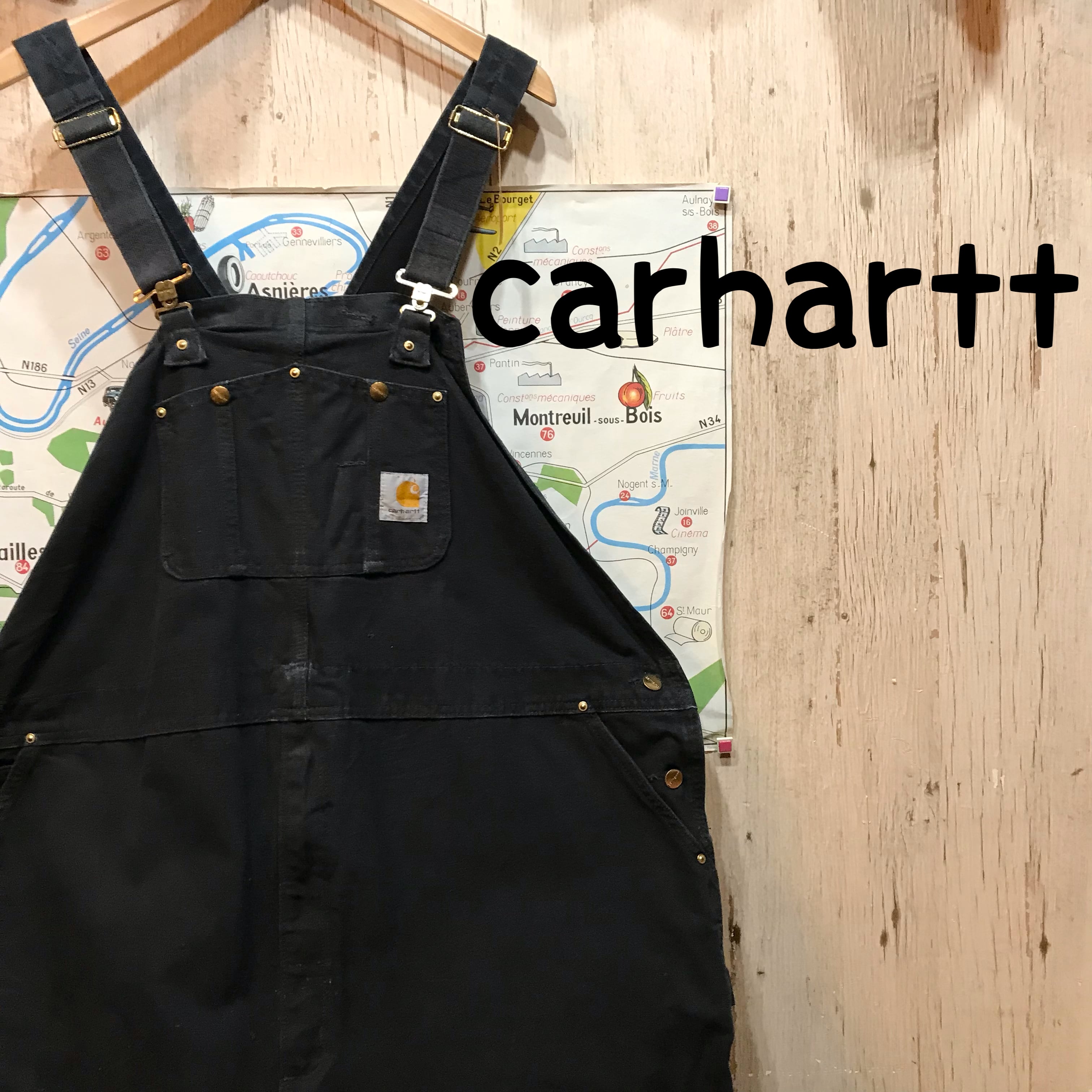 carhartt カーハート オーバーオール w52 古着 (1138) | 温古着新