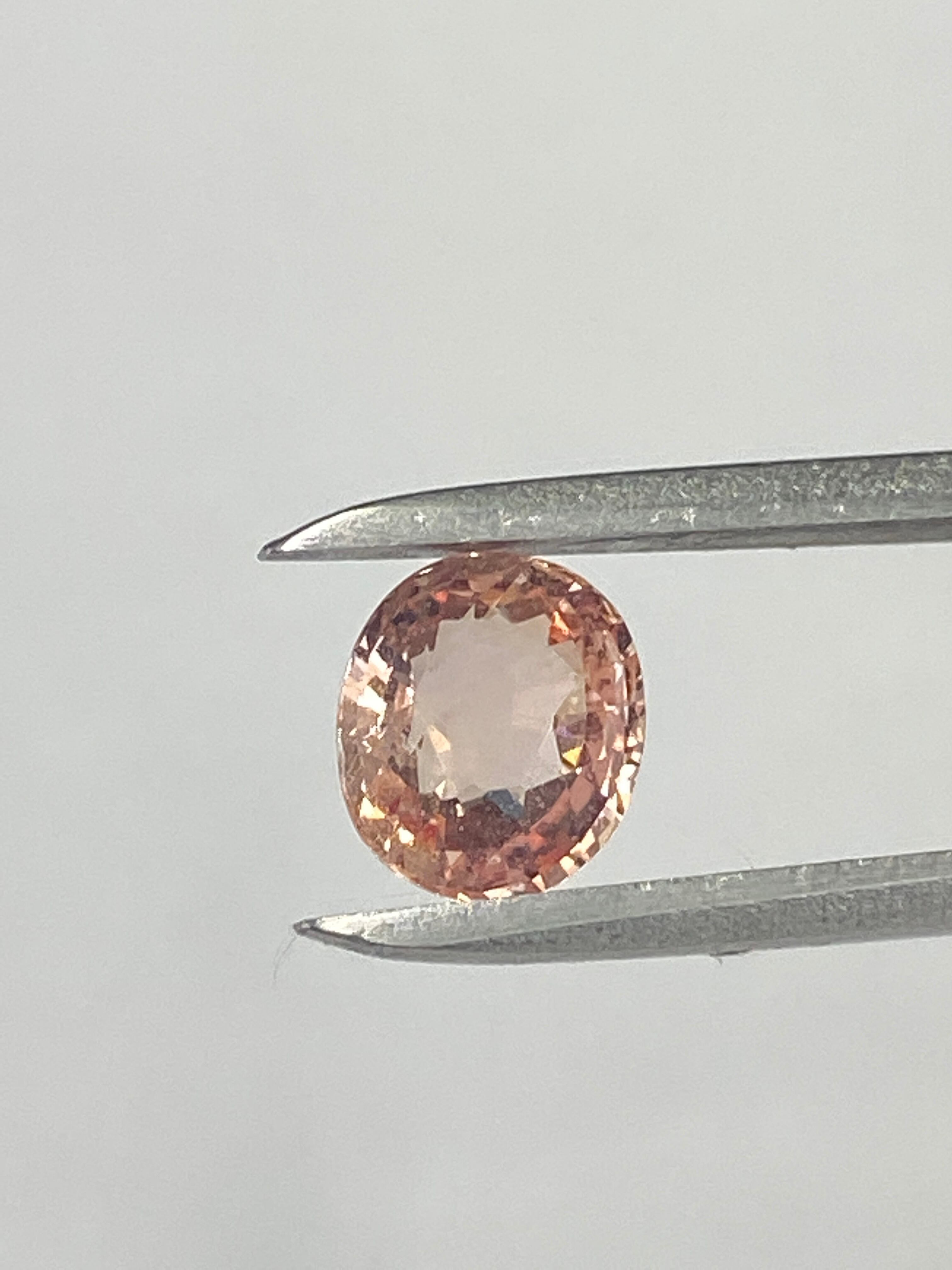 パパラチャサファイア　1.08Ct GIA鑑別付き