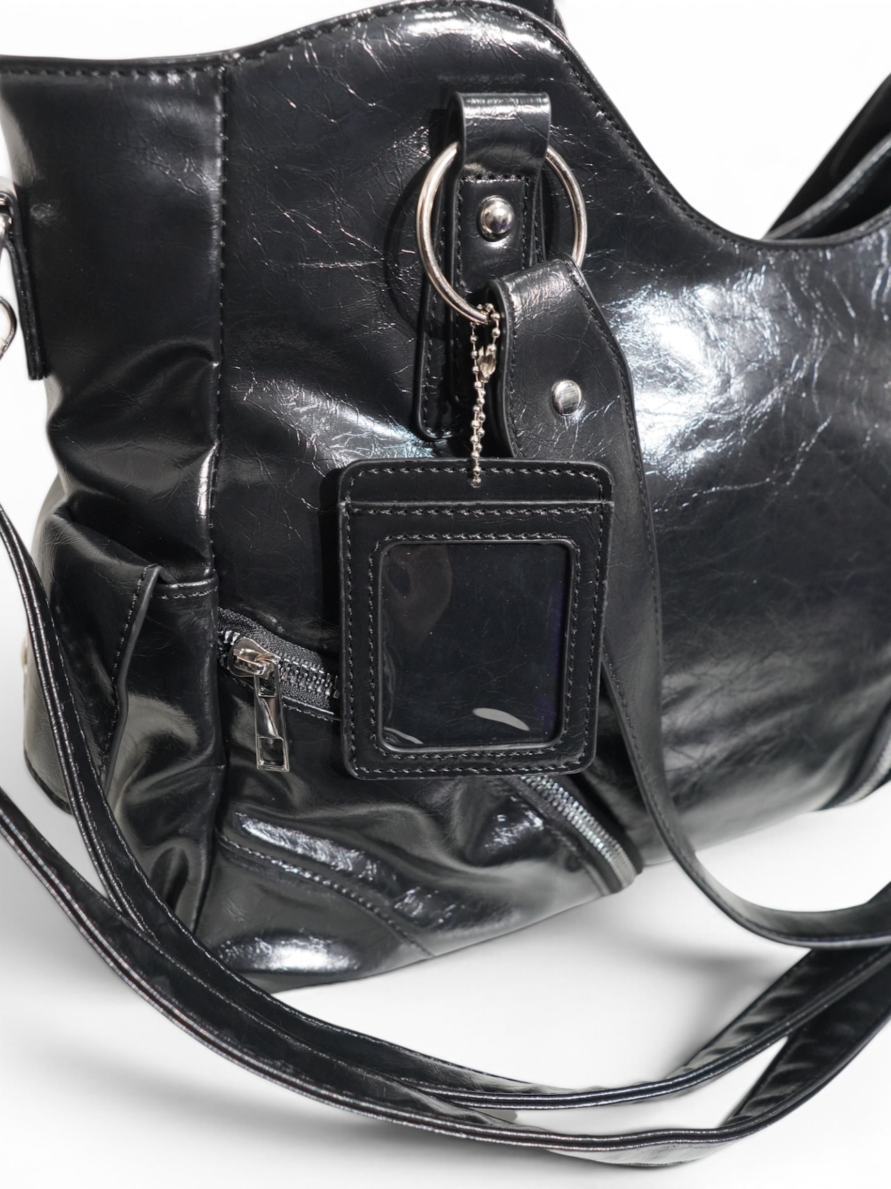【PLANET STUDIO】 Zip Detail Shoulder Bag