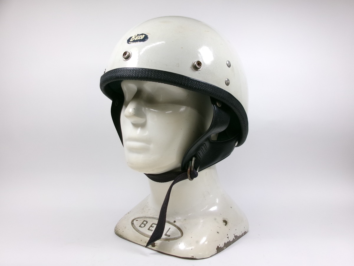 60s BUCO PROTECTOR ハーフヘルメット 目深加工済み M ☆ 60年代 ブコ 