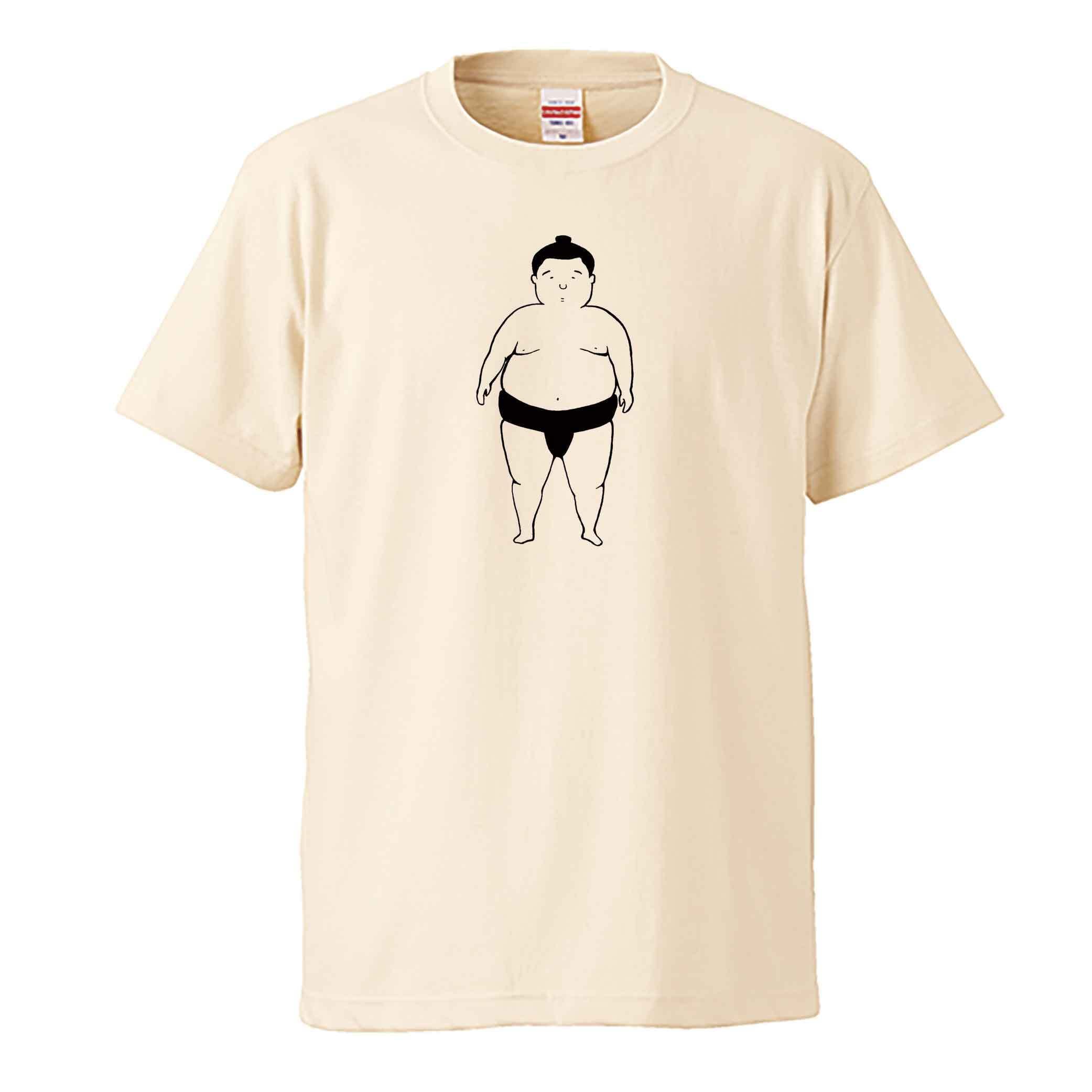 うしろまえ相撲 / Tシャツ / すずきたまみ / -WHITE/GRAY/NATURAL/SAND