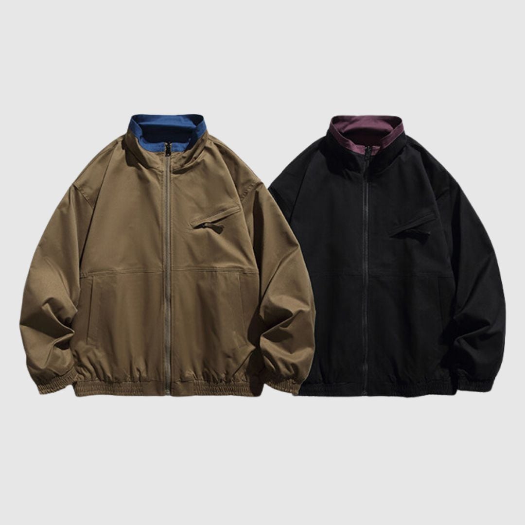 リバーシブルスタンドカラージャケット H2852