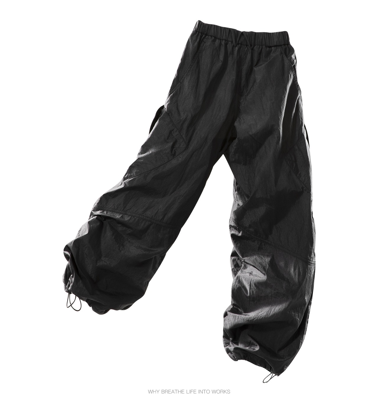 WHYWORKS テクスチャード染め キャバルリーパンツ