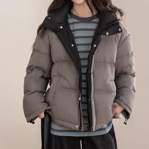 バイカラージップボリュームダウンコート　CO3511