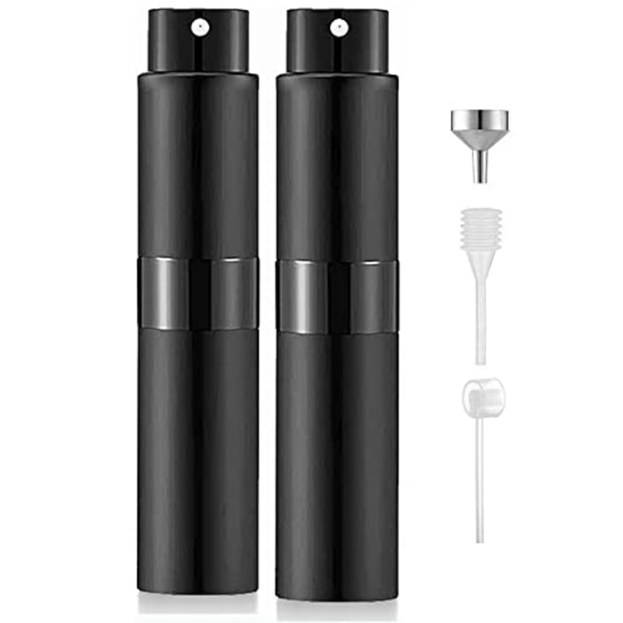 香水スプレーボトル 10mlポータブル香水アトマイザー、詰め替え 香水噴霧器 香水ボトル、空の香水ボトル、携帯用 香水用?瓶 男女兼用アトマイザー (2個 10ml)