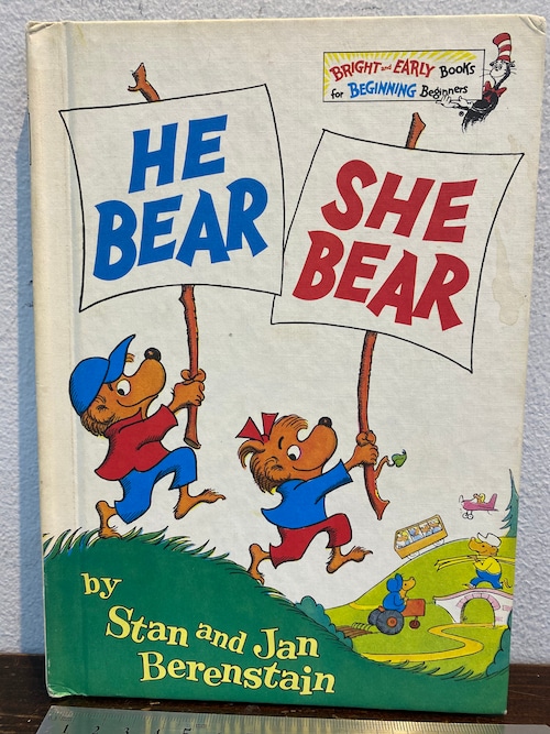 70's 洋書 児童書　HE BEAR SHE BEAR