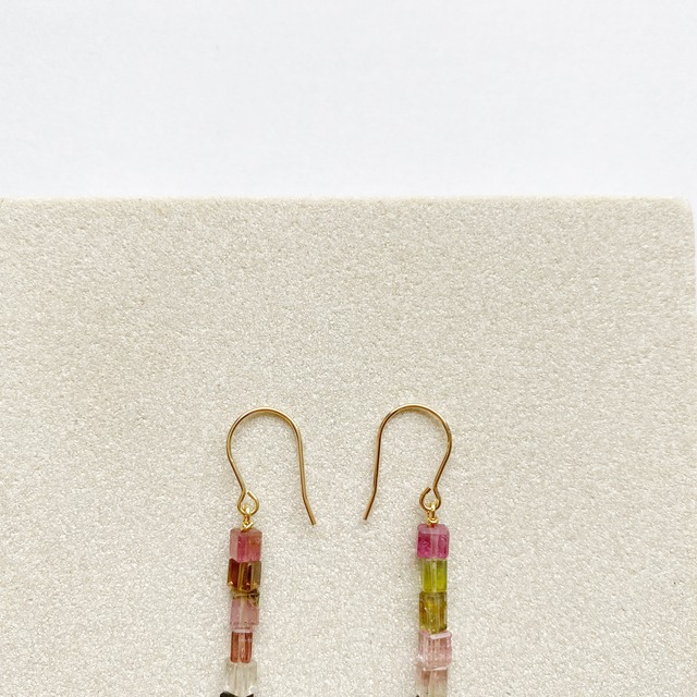 Tourmaline multicolor earrings