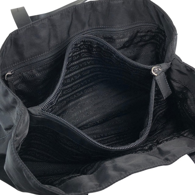 PRADA プラダ ハンドバッグ ブラック トライアングルロゴ ナイロン トートバッグ vintage ヴィンテージ オールド m6zub7