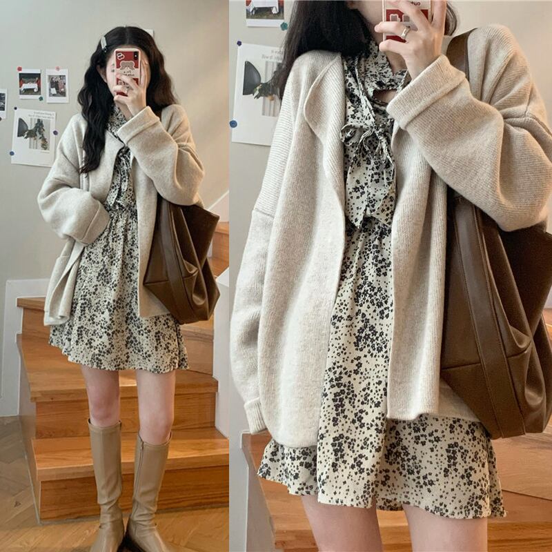 ウィンタールーズセーター ジャケット スタイル ロング 冬物 萌量不足80468232480