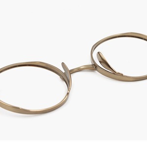 Unique Temple Titanium Glasses -round- / ユニーク テンプル チタン メガネ -ラウンド-