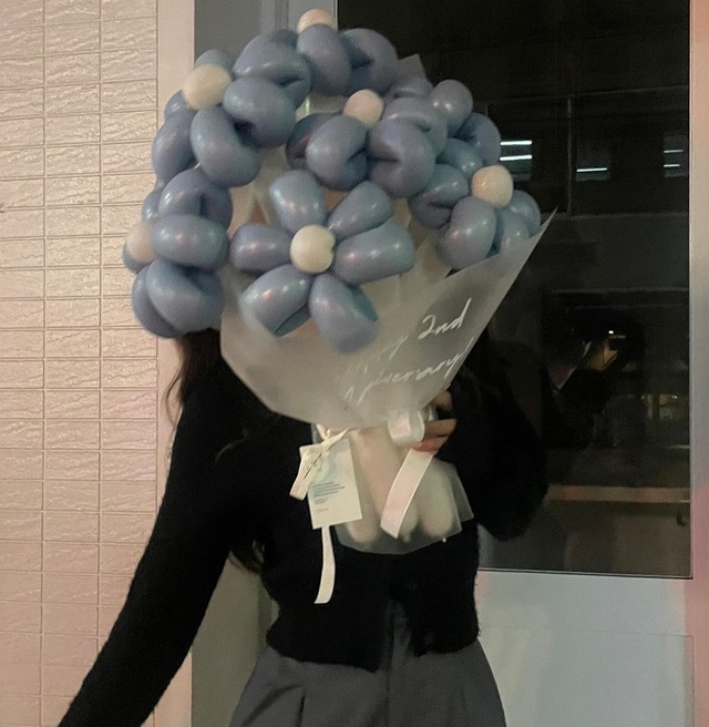 balloon flower bouquet-ラッピングver-【全17色】