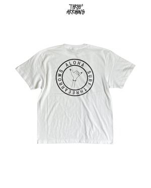 ALOHA SURF S/S TEE (white)