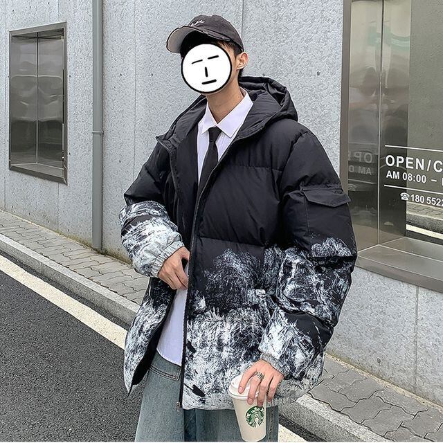 グラデーション ダウンジャケット 韓国 服 ユニセックス