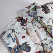 HOUSTON/ヒューストン 歌川国芳 COTTON RAYON ALOHA SHIRT (隅田川之朝霧)/アロハシャツ
