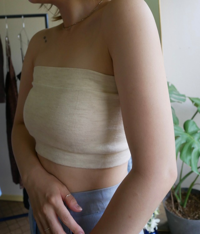 70s-80s Euro Vintage Knit Tube Top