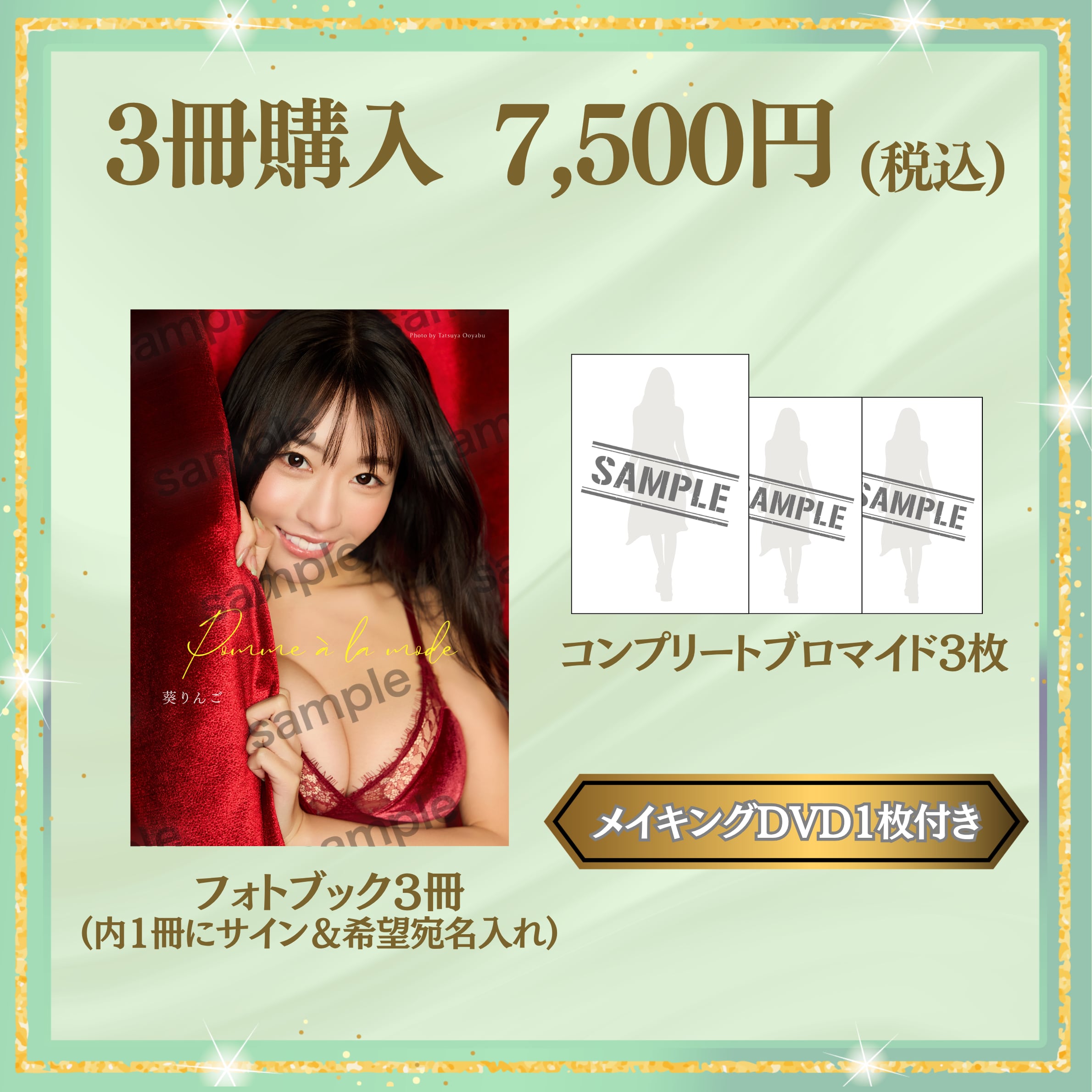 【フォトブック3冊】葵りんご 1st. フォトブック「Pomme à la mode」(特典付き) 【AIPB-0117】