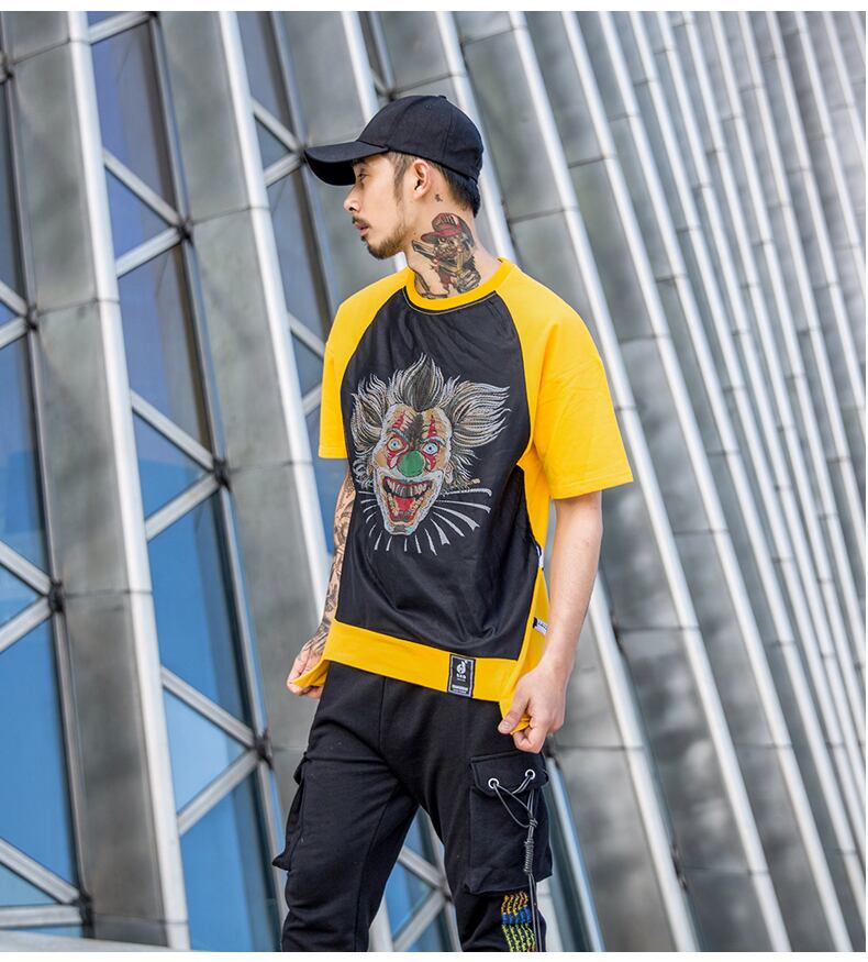 全2色 Tシャツ カットソー プリント カジュアル ストリート 