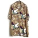 Vintage S/S Rayon Shirt with Japanese Pattern [1970s-]