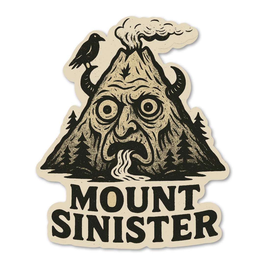 ステッカー アウトドア 防水 シンボル｜MOUNT SINISTER 山 | Garrett