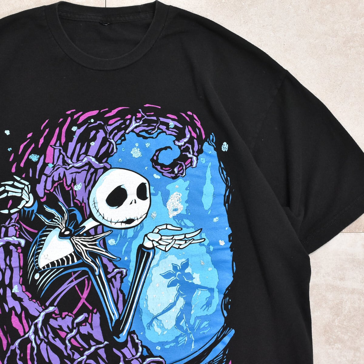 Dimmoire スケルトンビッグTシャツ Jack Skellington & Demogorgon T-shirt | 古着屋 grin days