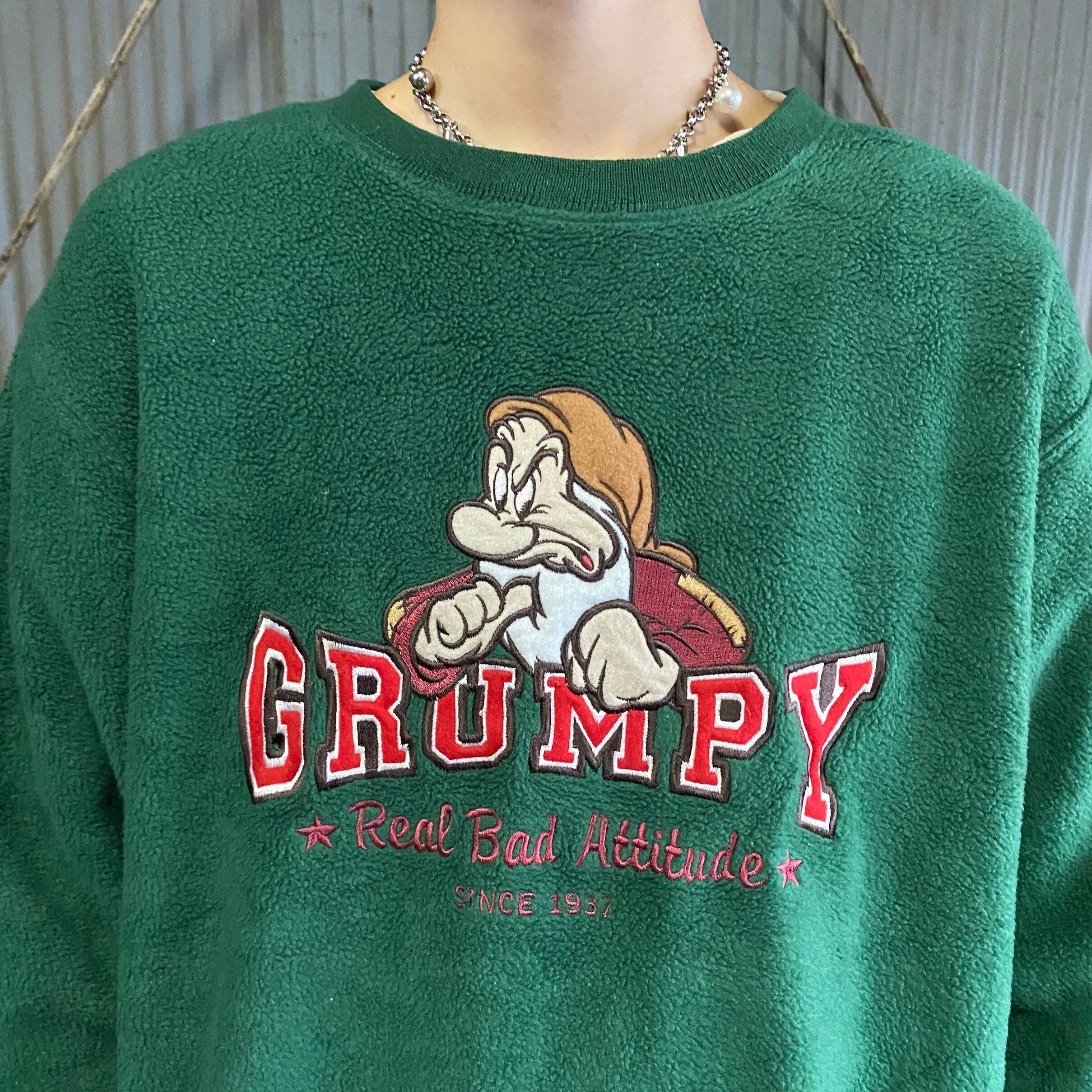 DISNEY ディズニー グランピー キャラクター刺繍 フリーストップス 