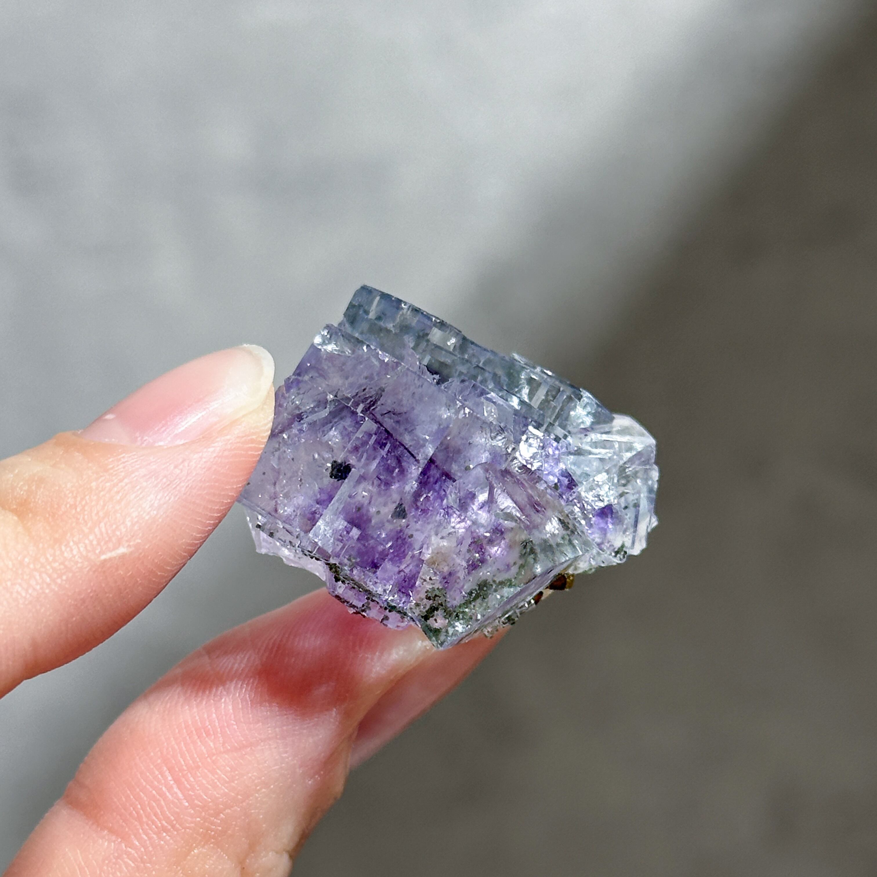 パイライト付◎蛍光◎ヤオガンシャン産フローライト 原石13◇ Fluorite