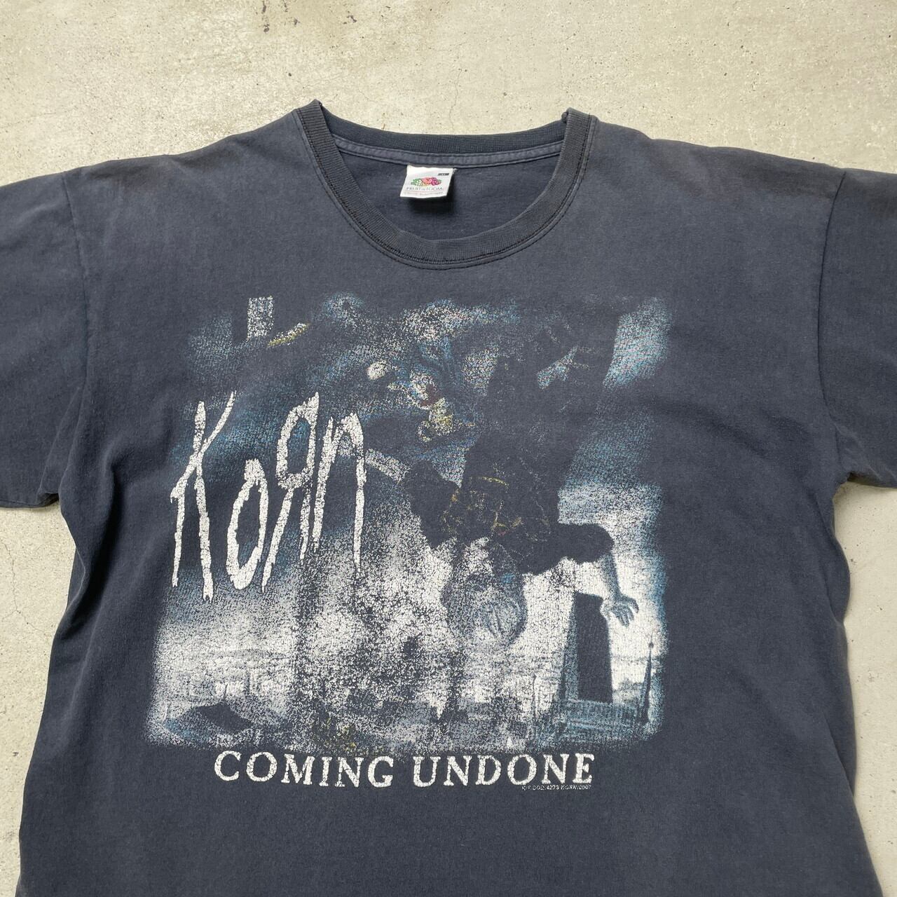 00年代 KORN COMING UNDONE コーン バンドTシャツ バンT メンズM 古着 